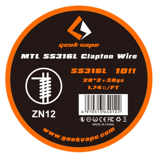 GEEKVAPE WIRE MTL SS316L CLAPTON ZN12